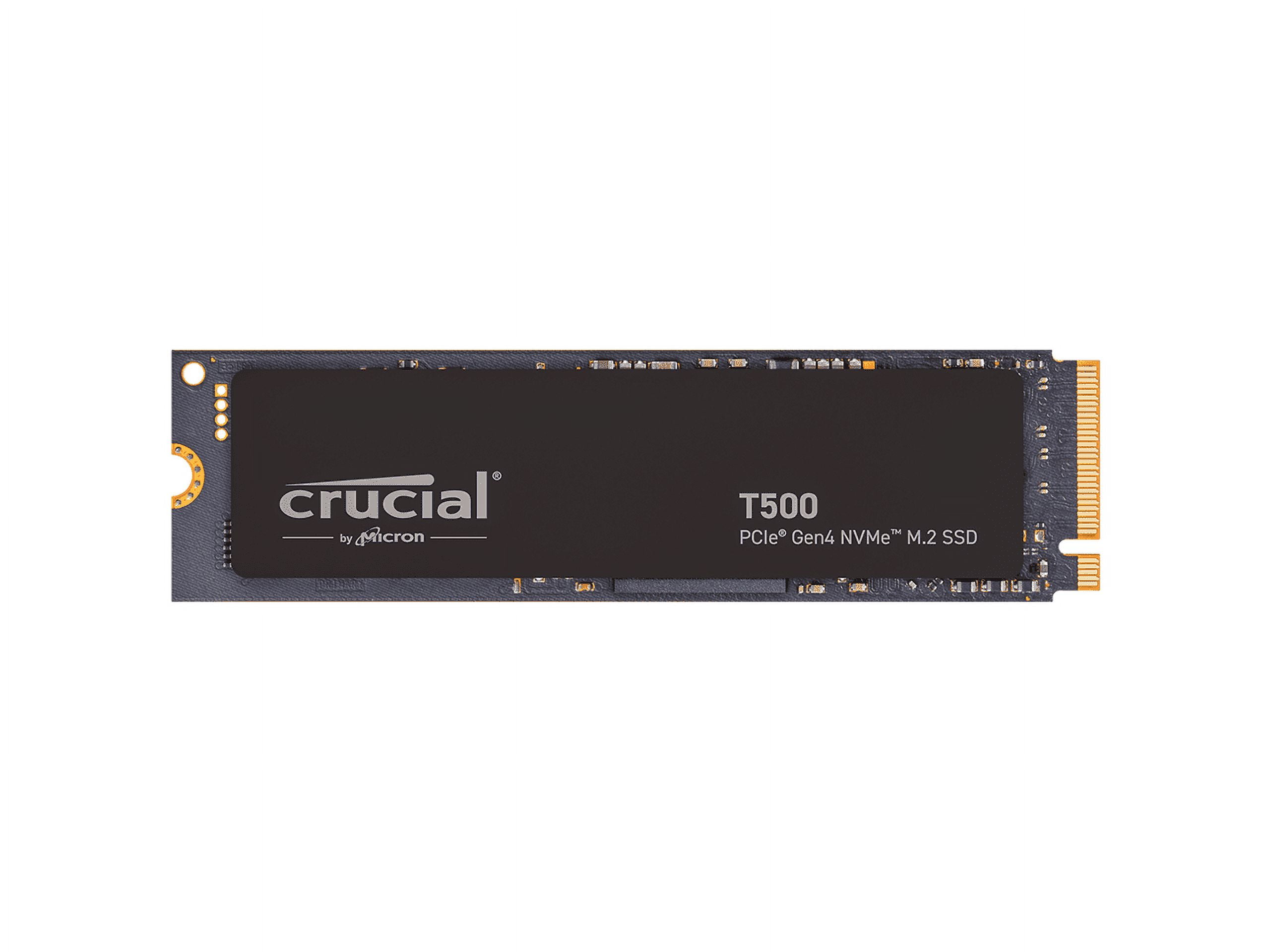 Crucial 2TB T500 Gen4 NVMe M.2 Gaming SSD, Up to 7400MB/s, Laptop