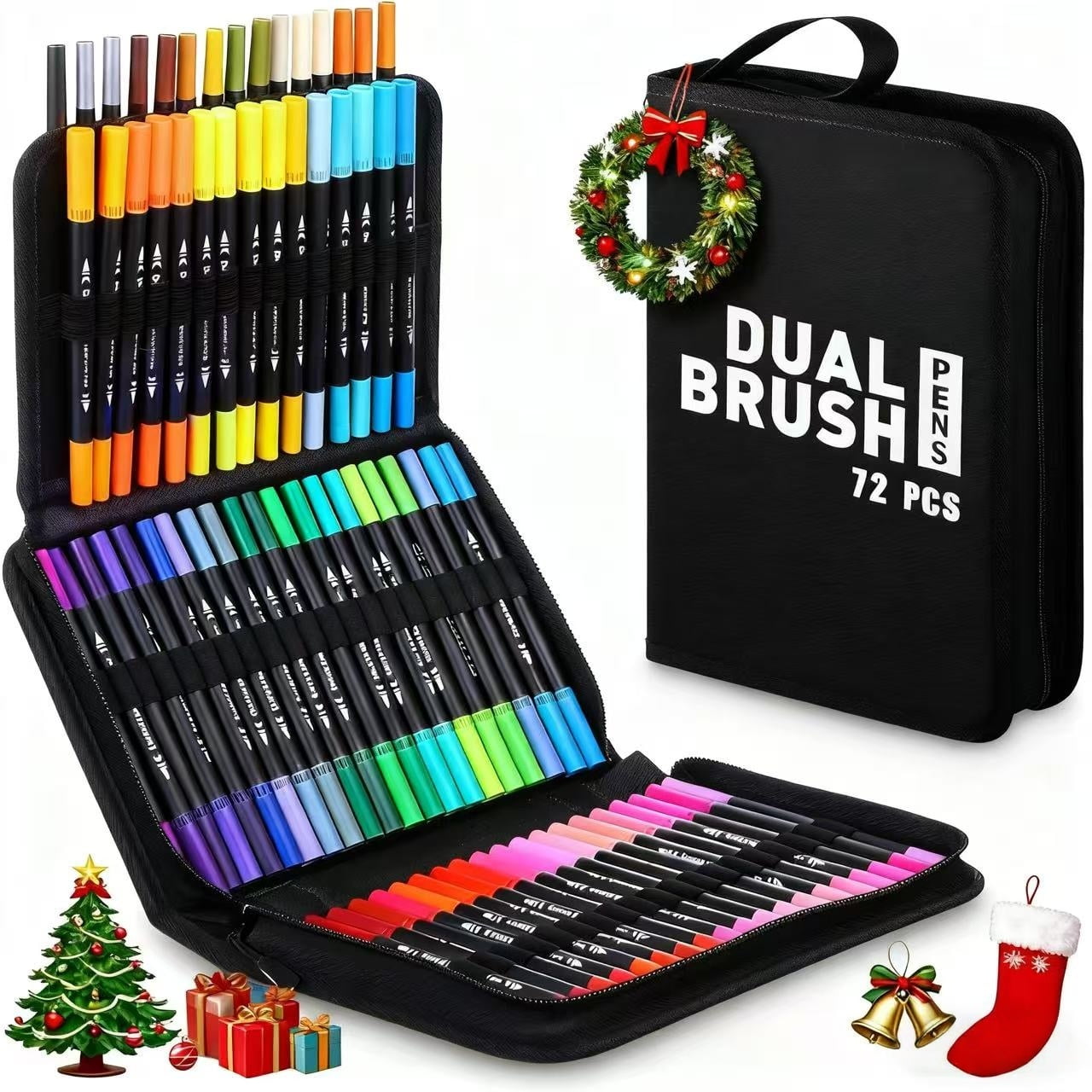 Cra-Z-Art Timeless Creations Multicolor Brush Marker Coloring Set