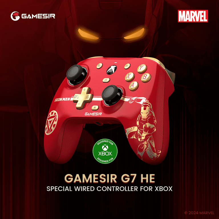 GameSir G7 HE Iron Man Wired Xbox Controller, Hall Effect