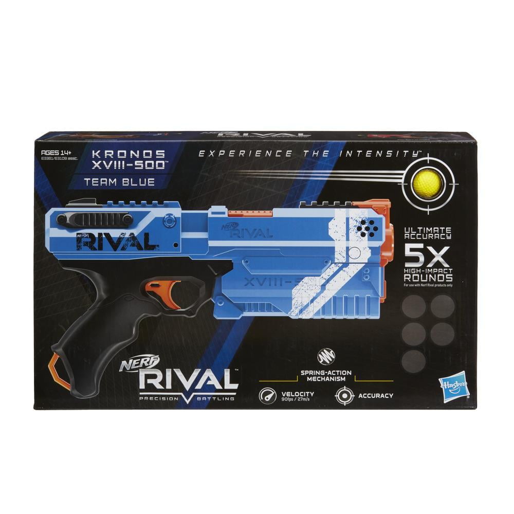 Nerf Rival Team Blue Kronos XVIII-500 Blaster with High-Impact