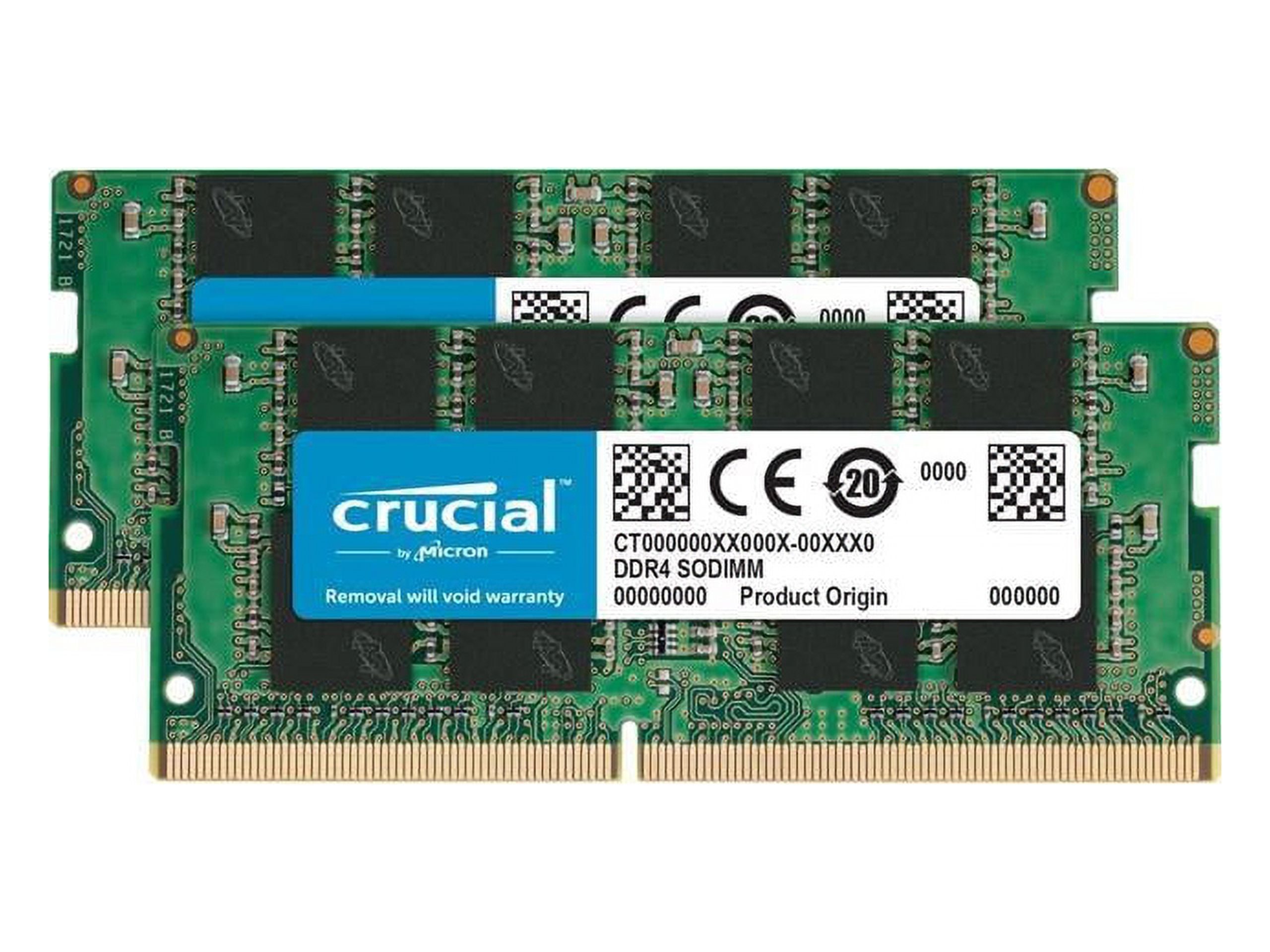 Crucial 32GB RAM Kit (16GBx2) DDR4 2400 MT/s PC Computer Memory
