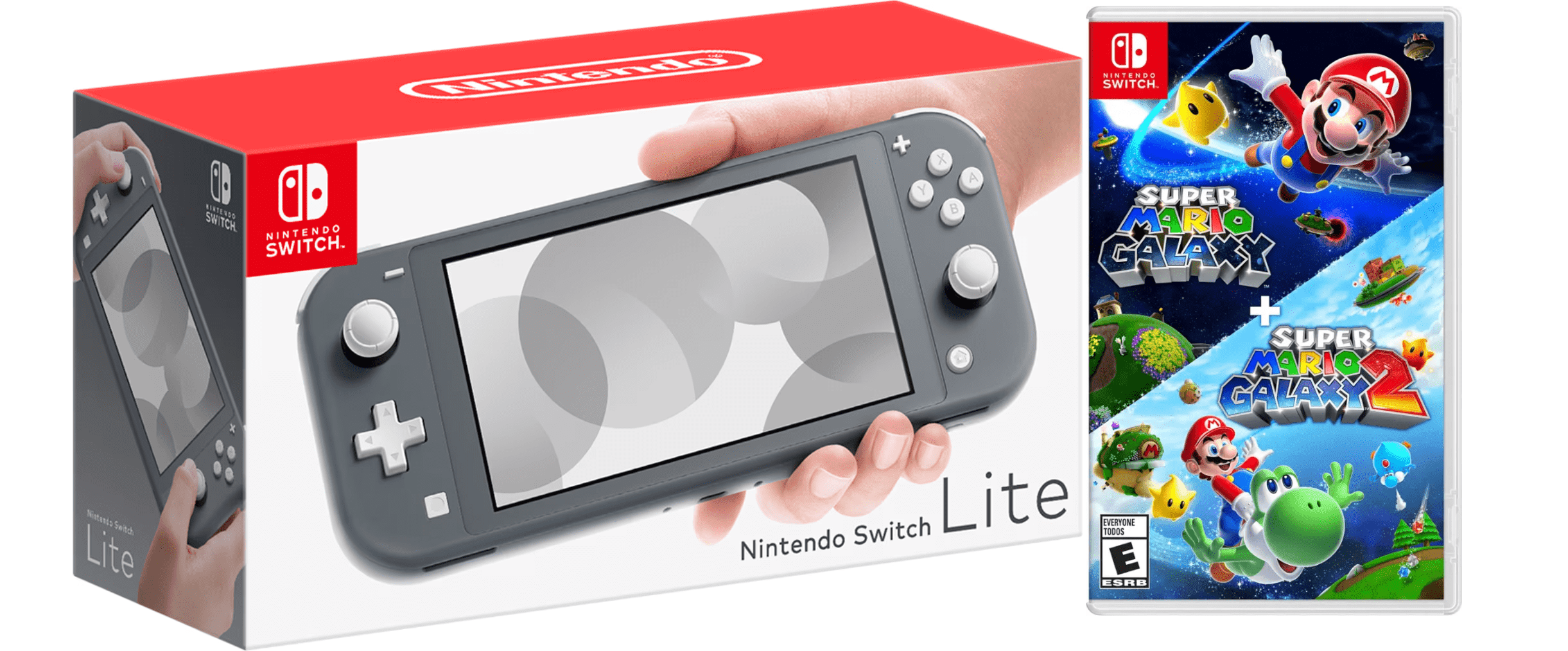 Nintendo Switch Lite Turquoise Gaming Console with Super Mario