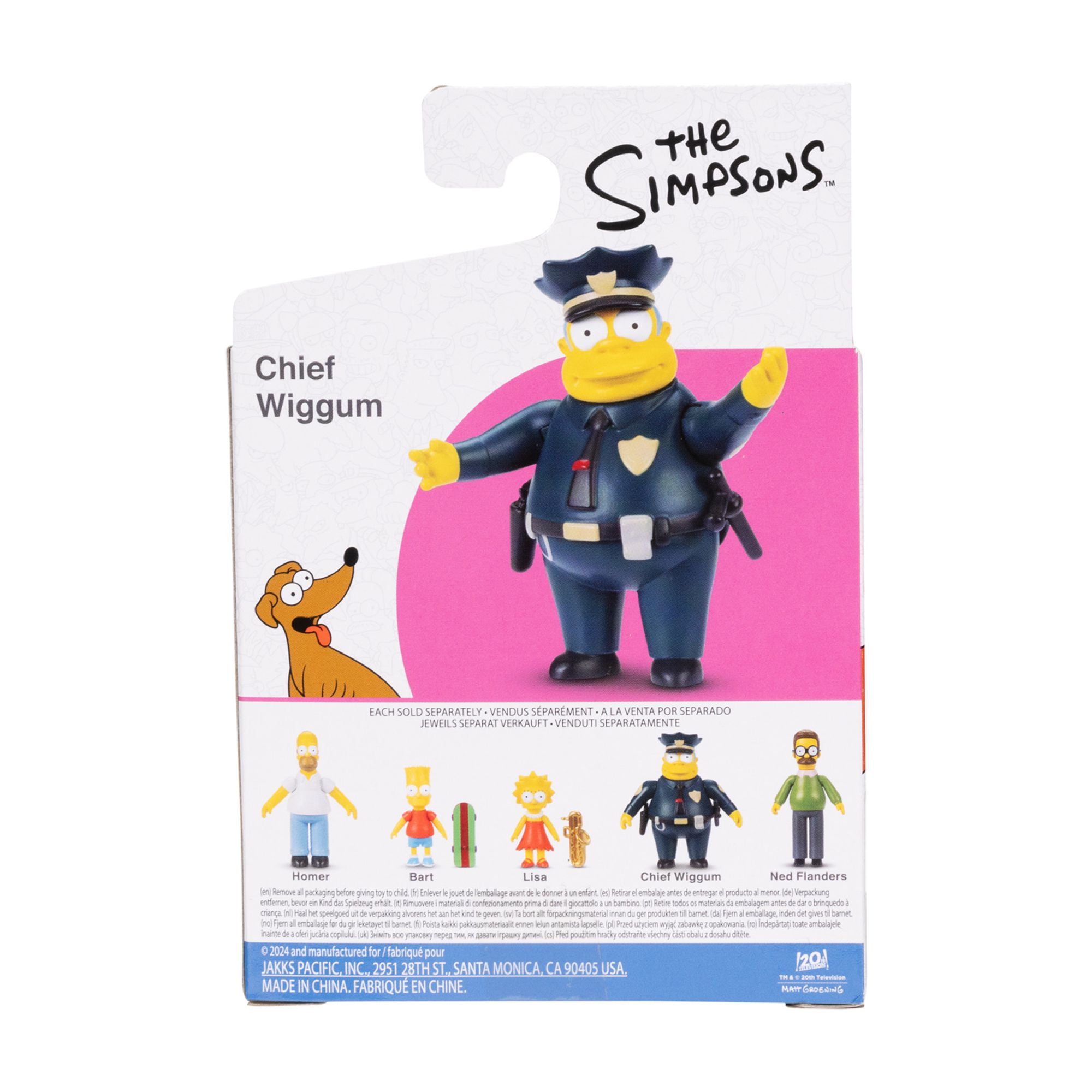 The Simpsons 2.5 inch Tall Scaled Collectible Chief Wiggum Action