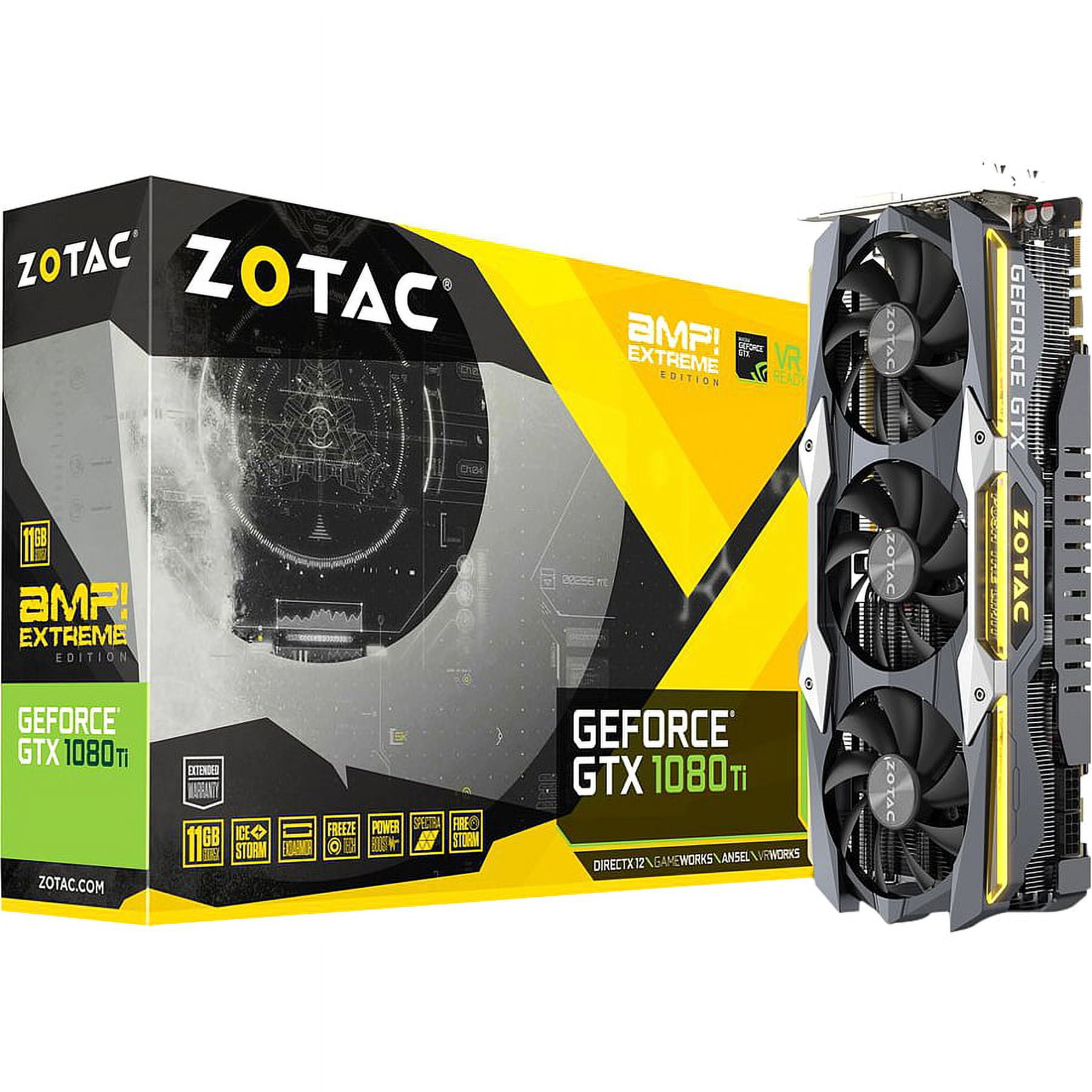 Zotac GeForce GTX 1080 Ti Amp Extreme 11GB GDDR5X Graphics Card