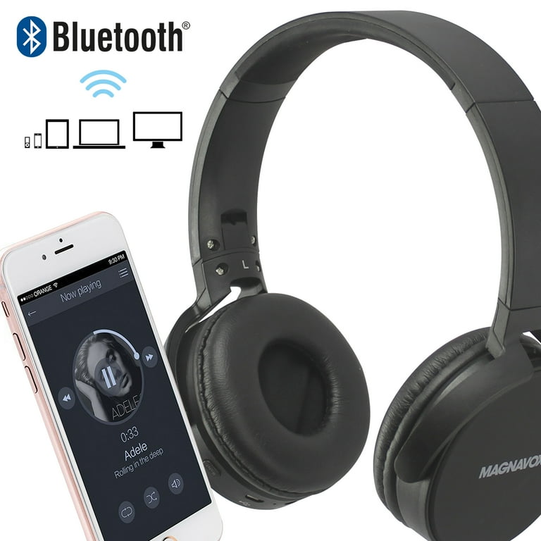 Foldable Stereo Headphones with Bluetooth Wireless Technology