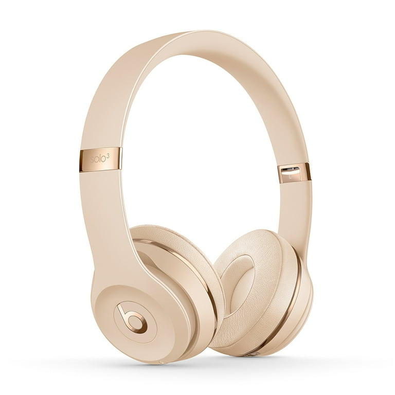 Beats Solo3 Wireless On-Ear Headphones, Apple W1 Chip, Satin Gold