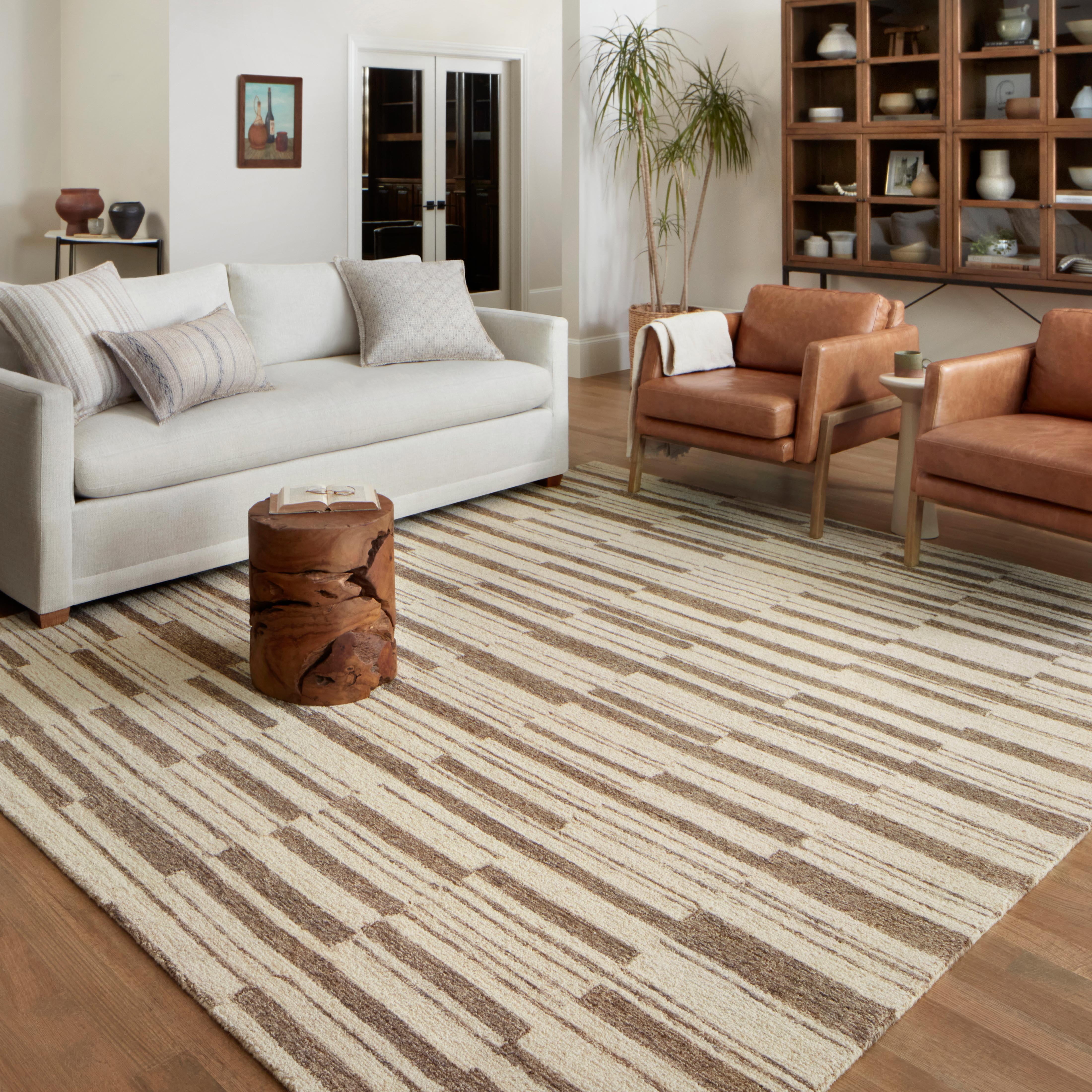Loloi Polly Plaid Straw/Ivory Area Rug - 8-6 x 11-6 - Walmart.com