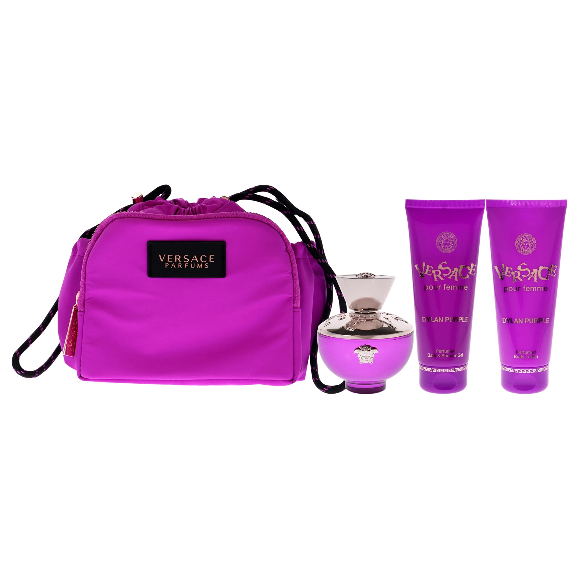 Versace Pour Femme Dylan Purple Perfume & Body Wash 4 Pcs Gift Set
