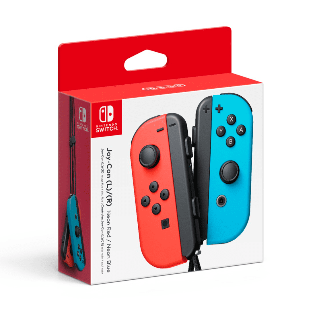Nintendo Switch Joy-Con Controller Set, Neon Green Left, Neon Pink
