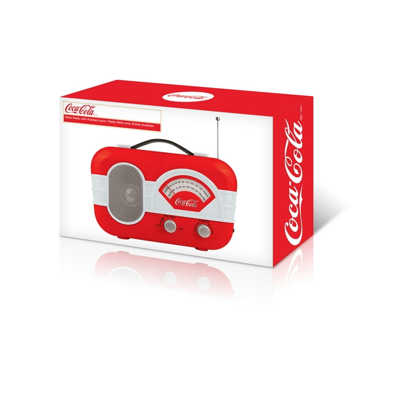 Coca-Cola Retro Desktop Vintage Style AM/FM Battery Operated Radio
