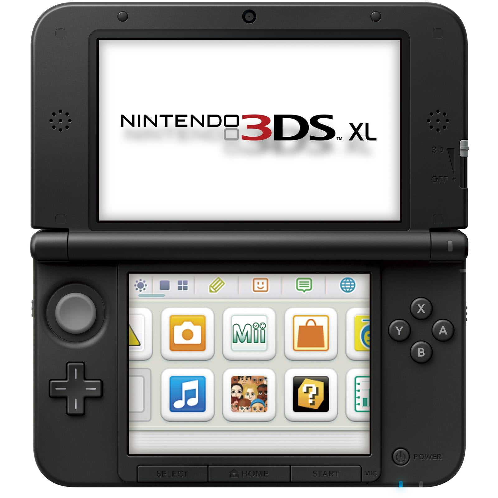 3DS XL Black Gaming Console, Includes Stylus, Charger and 16GB SD