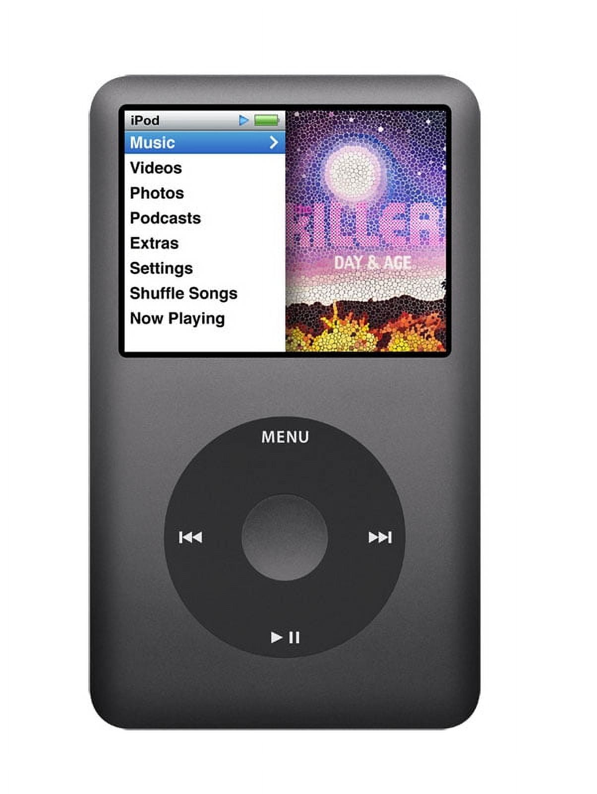 Pre-Owned Apple 7th Gen iPod 120GB Black Classic MP3 Audio Video