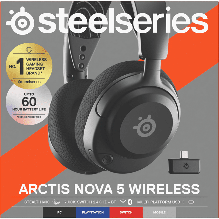 SteelSeries Arctis Nova 5 Wireless Gaming Headset — PC, PS5, PS4