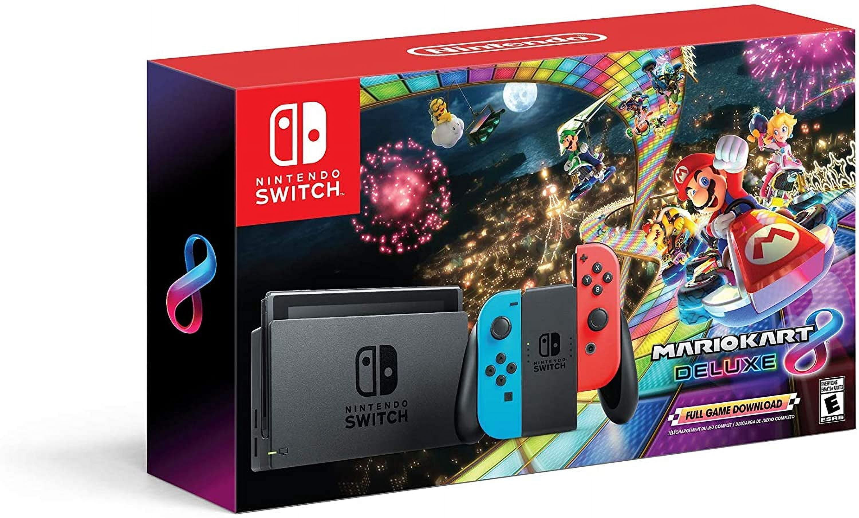 Nintendo Switch Console Bundle with Mario Kart 8 Deluxe - Walmart.com