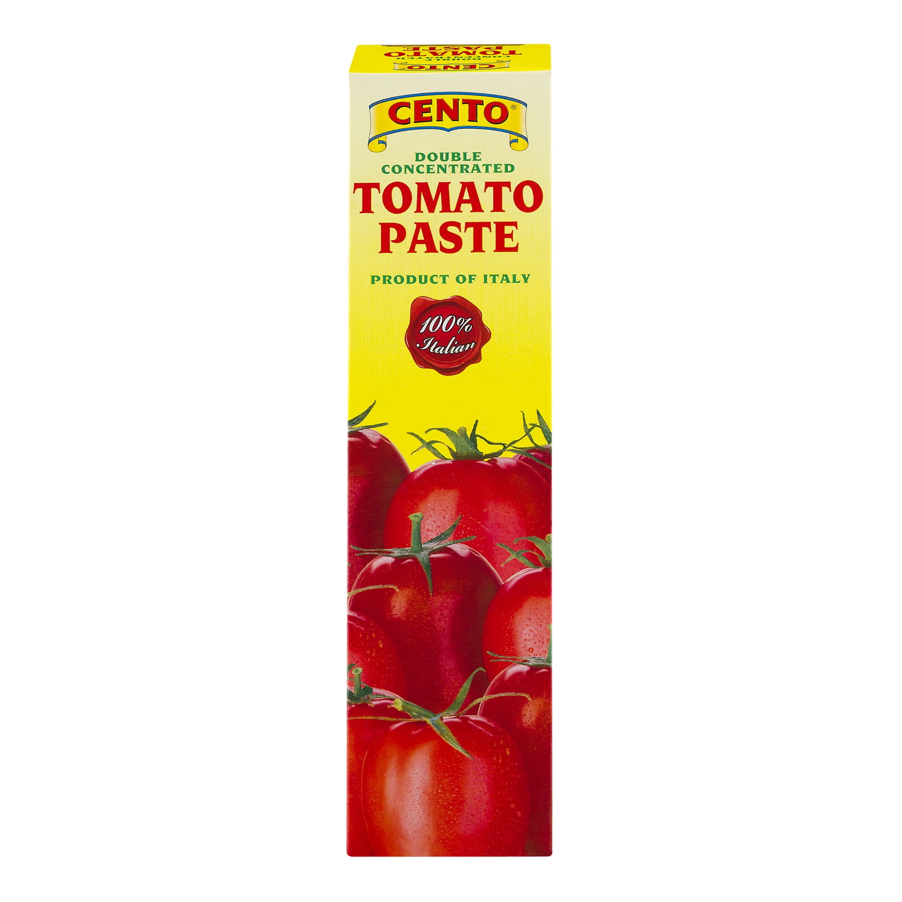 Cento Tomato Paste Tube 4.56 oz Case of 12 Ripe Tomato Essence