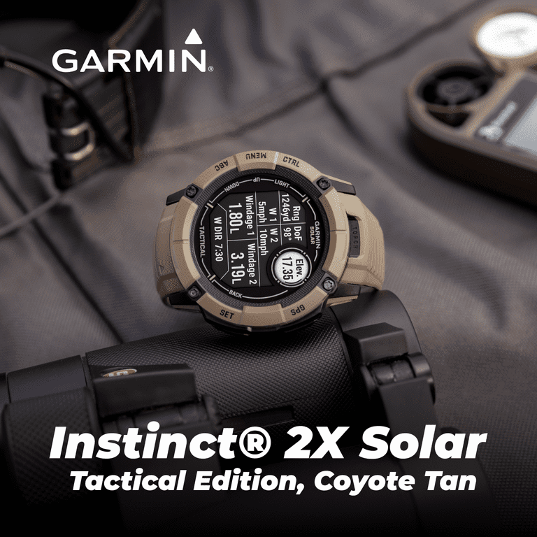 Garmin Instinct 2X Solar Tactical Rugged GPS Sport Tracker Watch