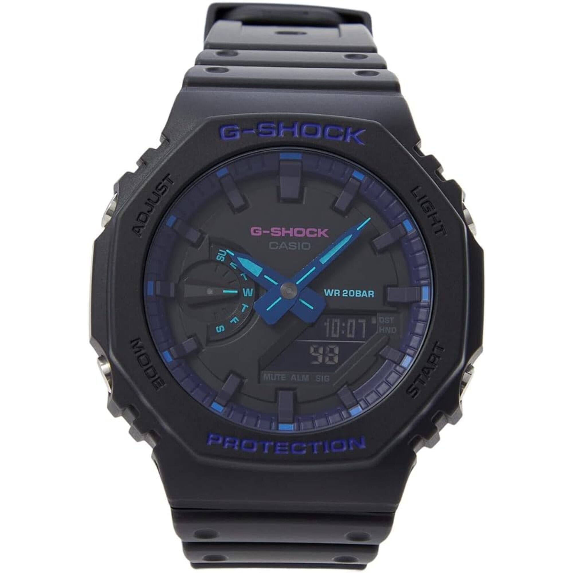 Casio G-Shock Sports Watch: Black & Blue, Ana-Digi, Japanese