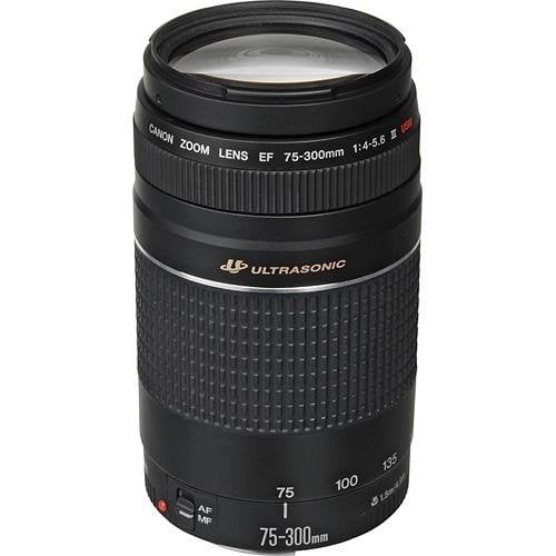 Canon EF 75-300mm F/4-5.6 III Lens - Walmart.com