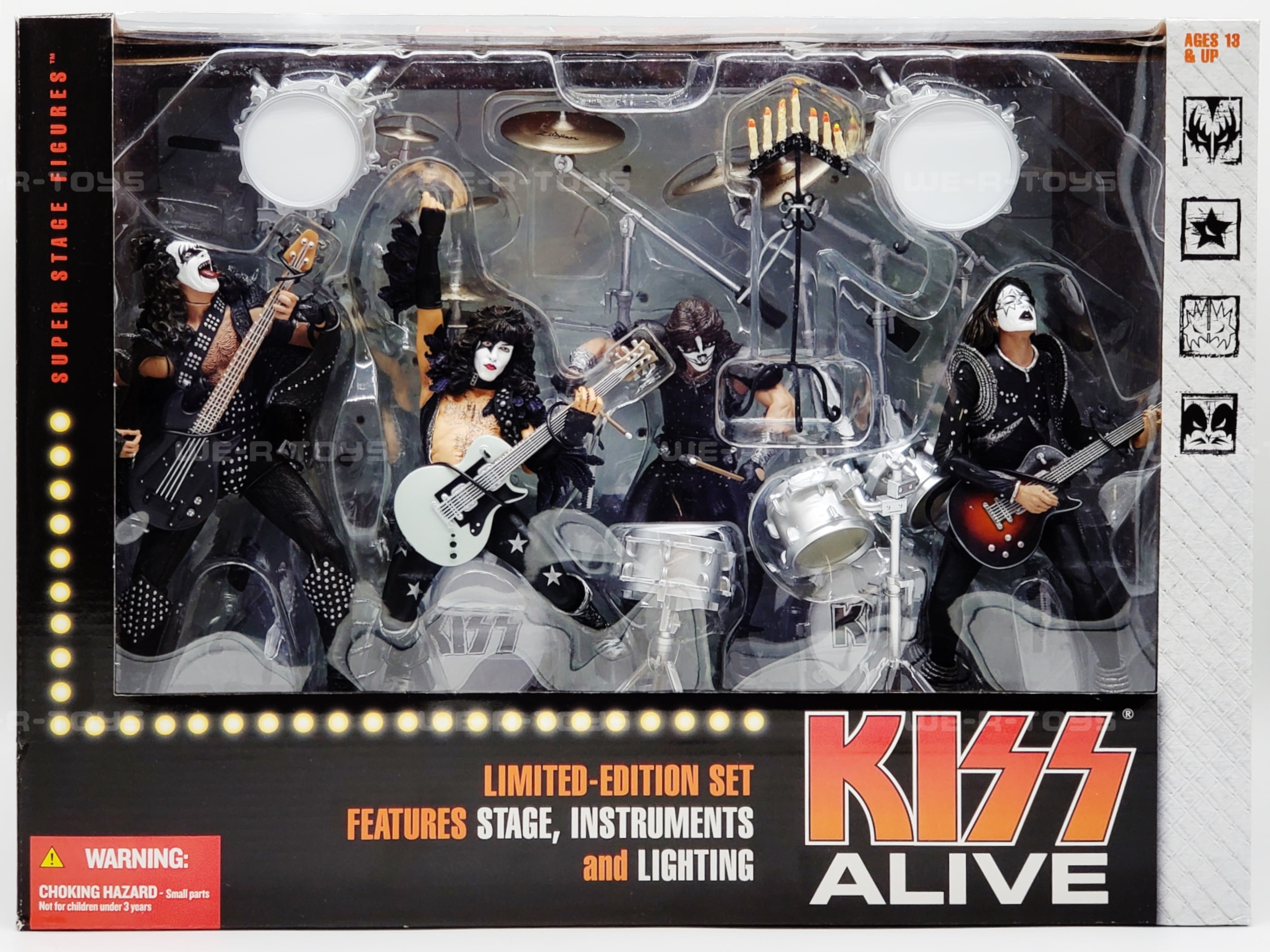 McFarlane Toys KISS ALIVE Deluxe Boxed Set Action Figures 2002 No