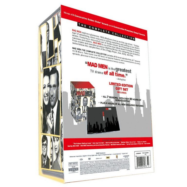 Mad Men: The Complete Collection, Limited Edition, 23-disc DVD Set