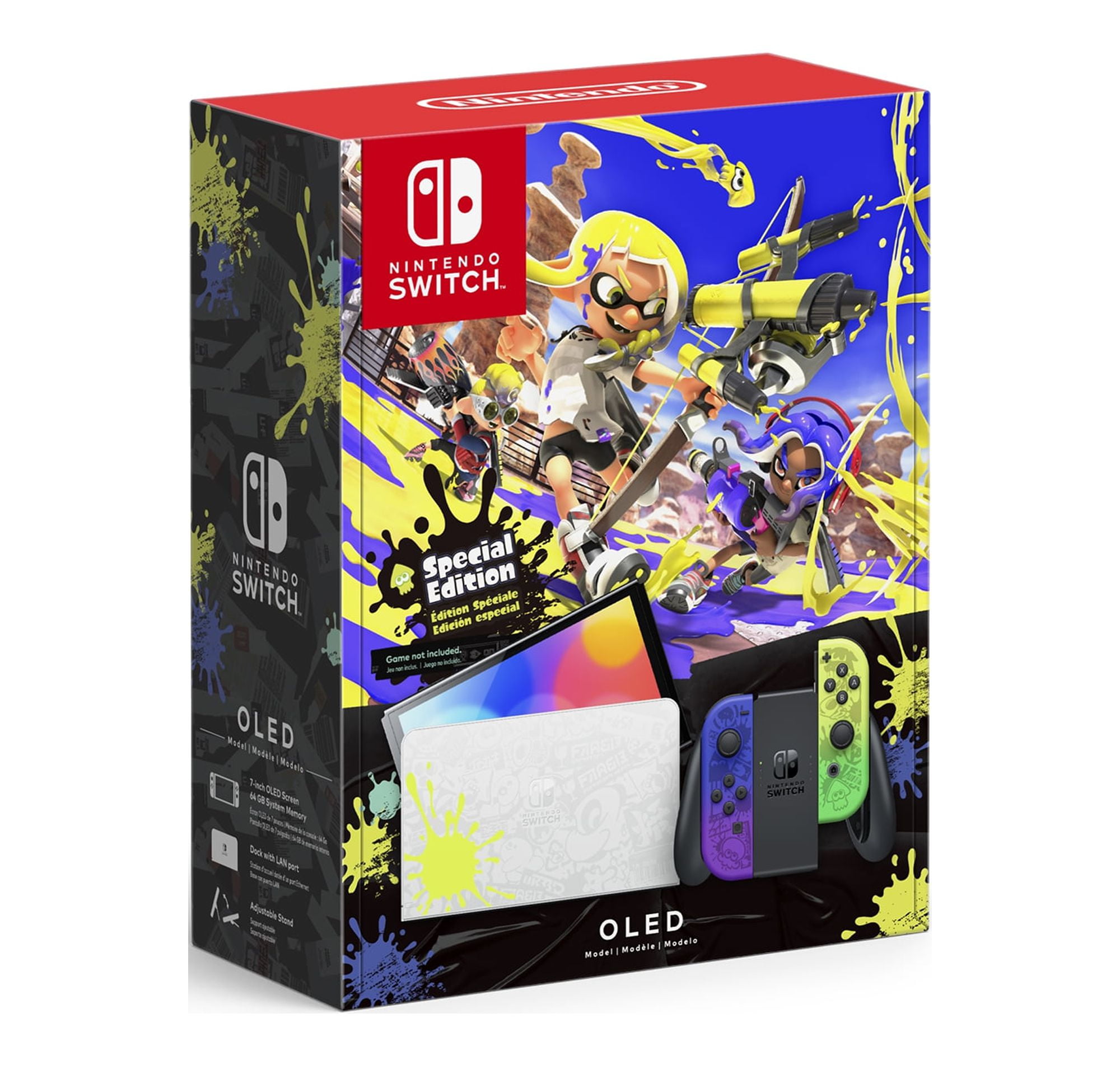 Nintendo Switch- OLED Model, Splatoon 3 Special Edition, 64GB
