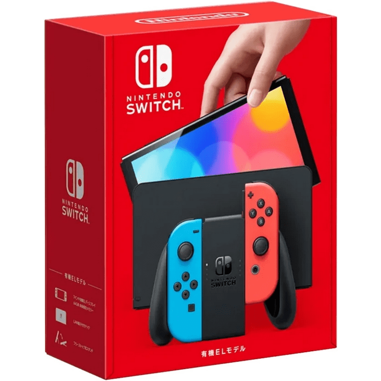 Nintendo Switch OLED Neon Console with Zelda Tears of The Kingdom