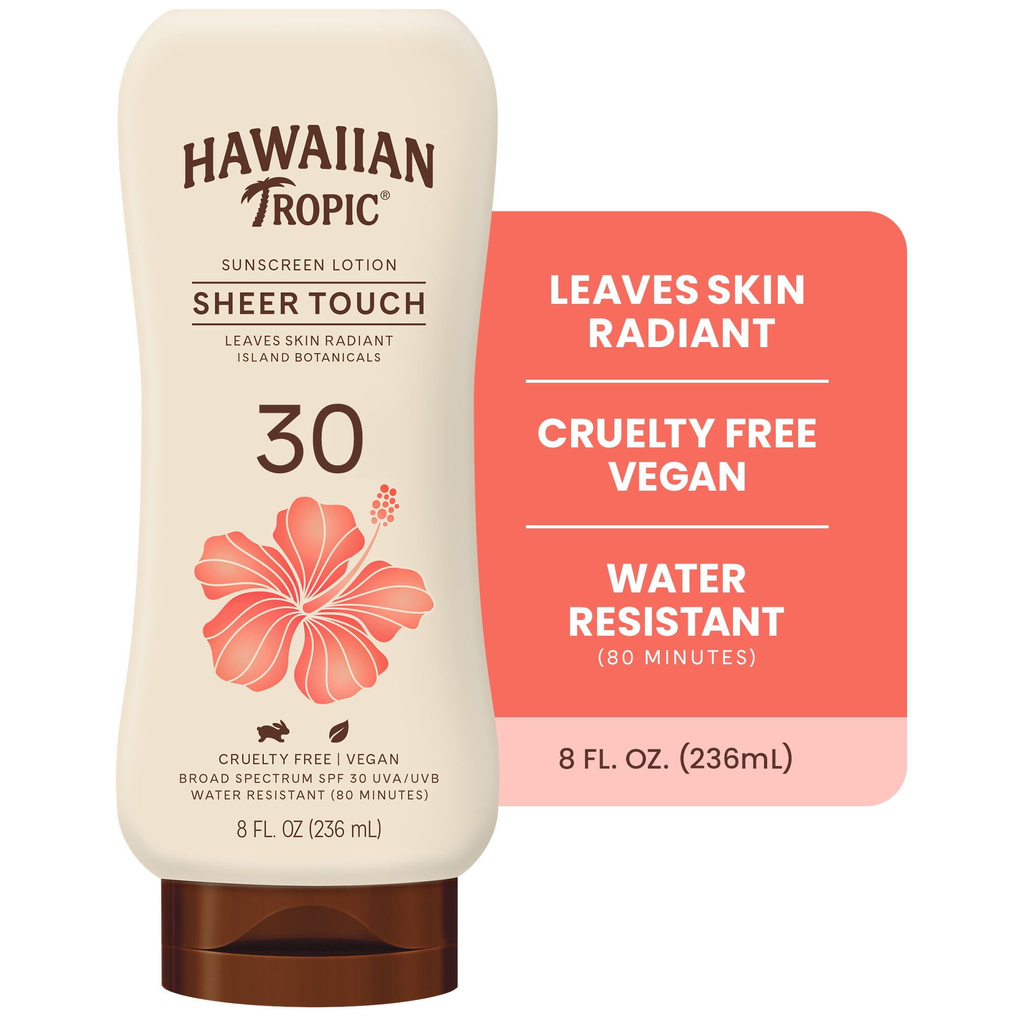 Hawaiian Tropic Sheer Touch Sunscreen Lotion, SPF 70, 8 fl oz