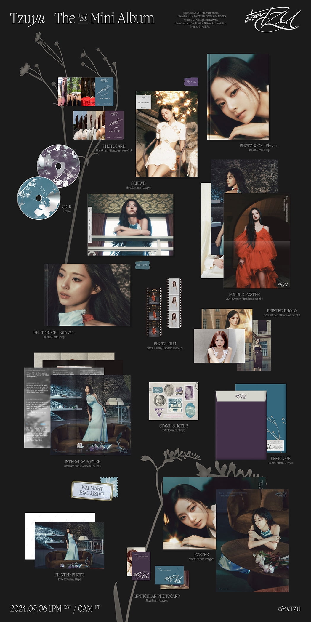 Tzuyu (Twice) - abouTZU (Fly version) (Walmart Exclusive) - CD