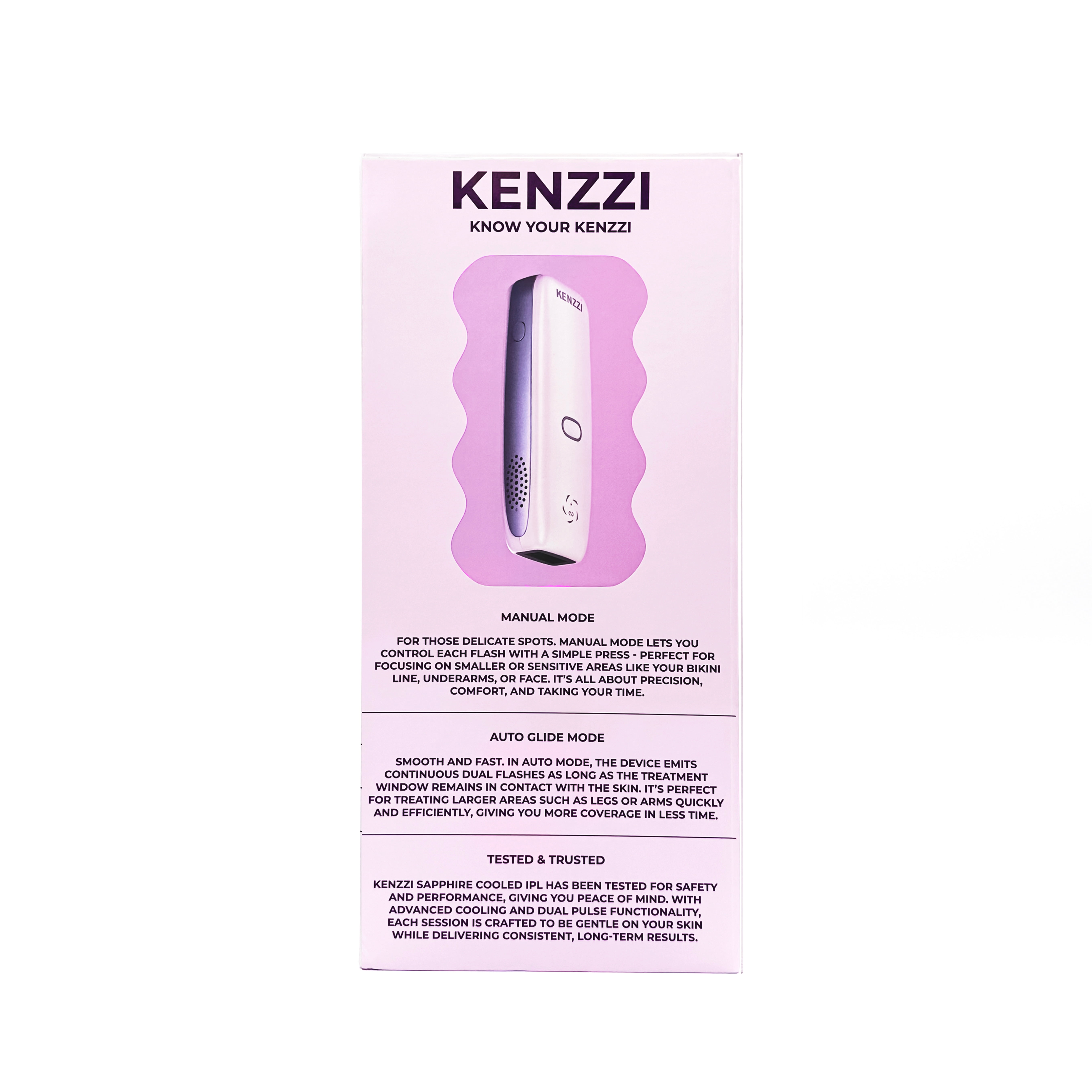 KENZZI ICE Cooling IPL Hair Removal Device for Face and Body with