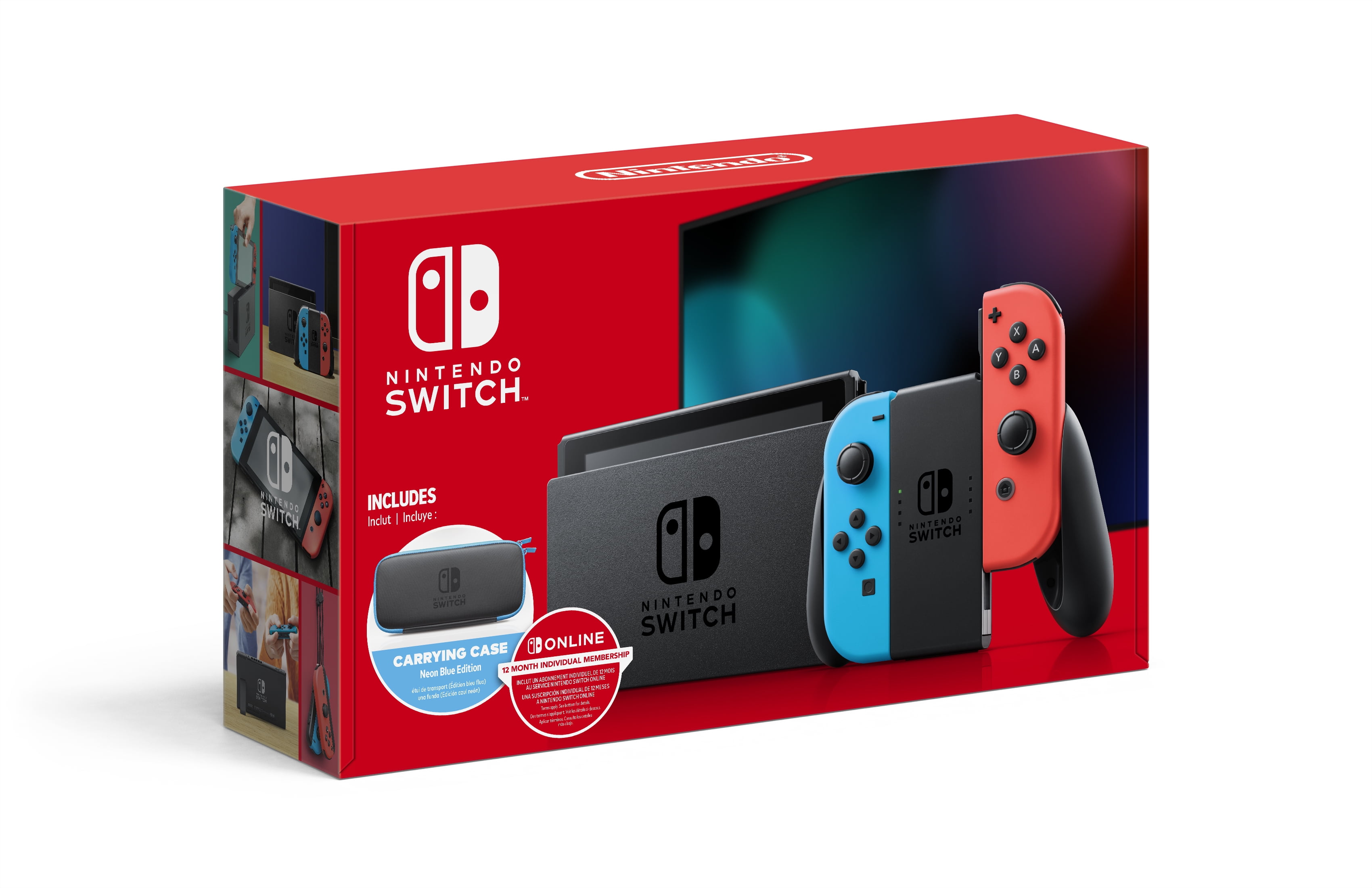 Nintendo Switch Console with Neon Blue and Red Joy-Con, 32GB