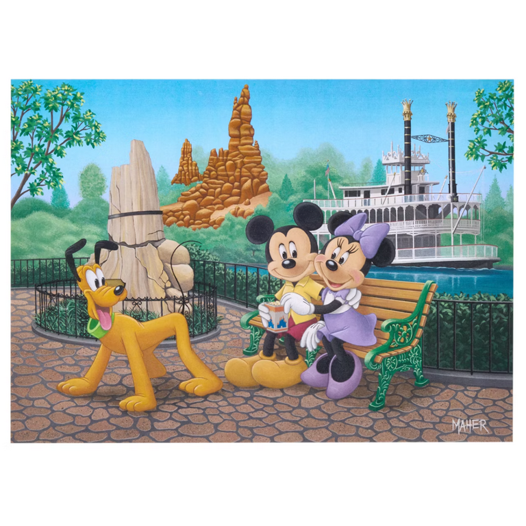 Disney Signature Puzzle Mickey Minnie Pluto in Disneyland 1000