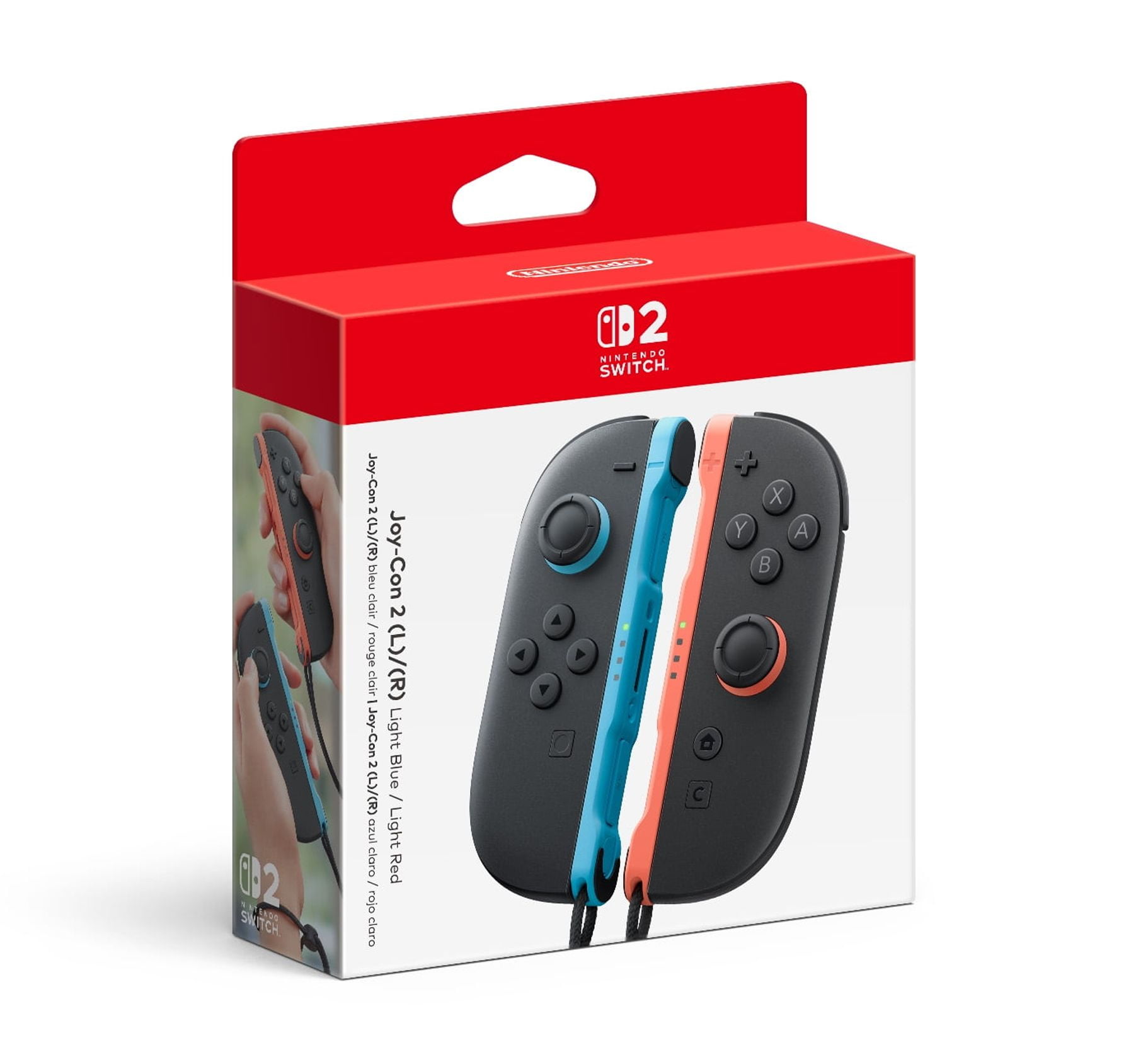 Free Shipping! Nintendo Switch Joy-Con (L/R) Neon Red/Blue