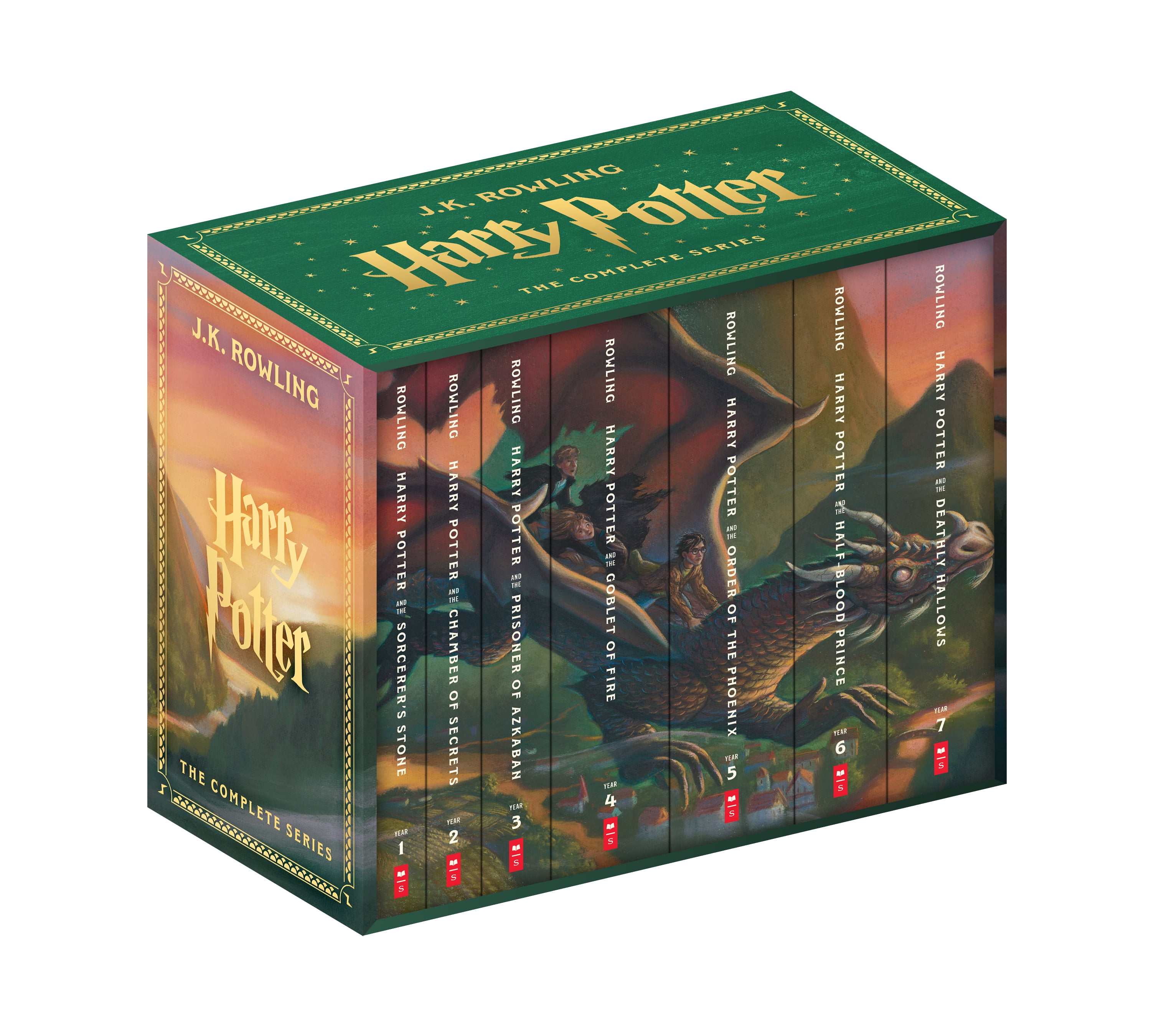 Complete Harry Potter Books Box Set 1-7 by J.K. Rowling (Hardcover