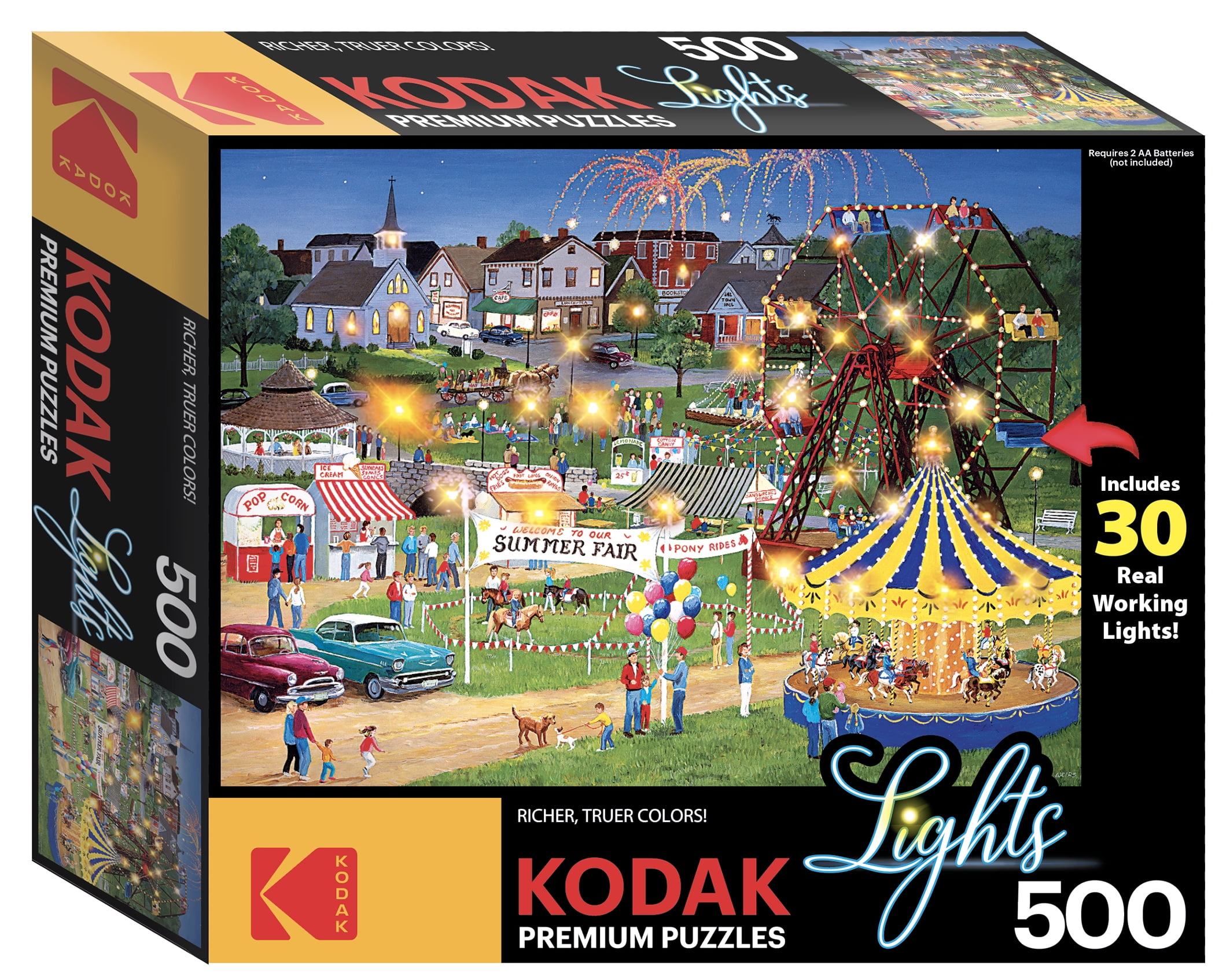 Cra-Z-Art Kodak 500-Piece Country Fair Light-up Jigsaw Puzzle