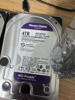 WD 4TB Purple Surveillance Internal Hard Drive - SATA 6 Gb/s, 256