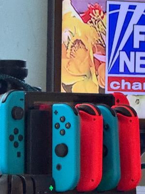 Nintendo Switch Console, Neon Blue and Neon Red Joy Con Bundle, JP