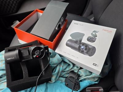 Vantrue Nexus 4S 3 Channel WiFi Dash Cam, STARVIS 2, PlatePix