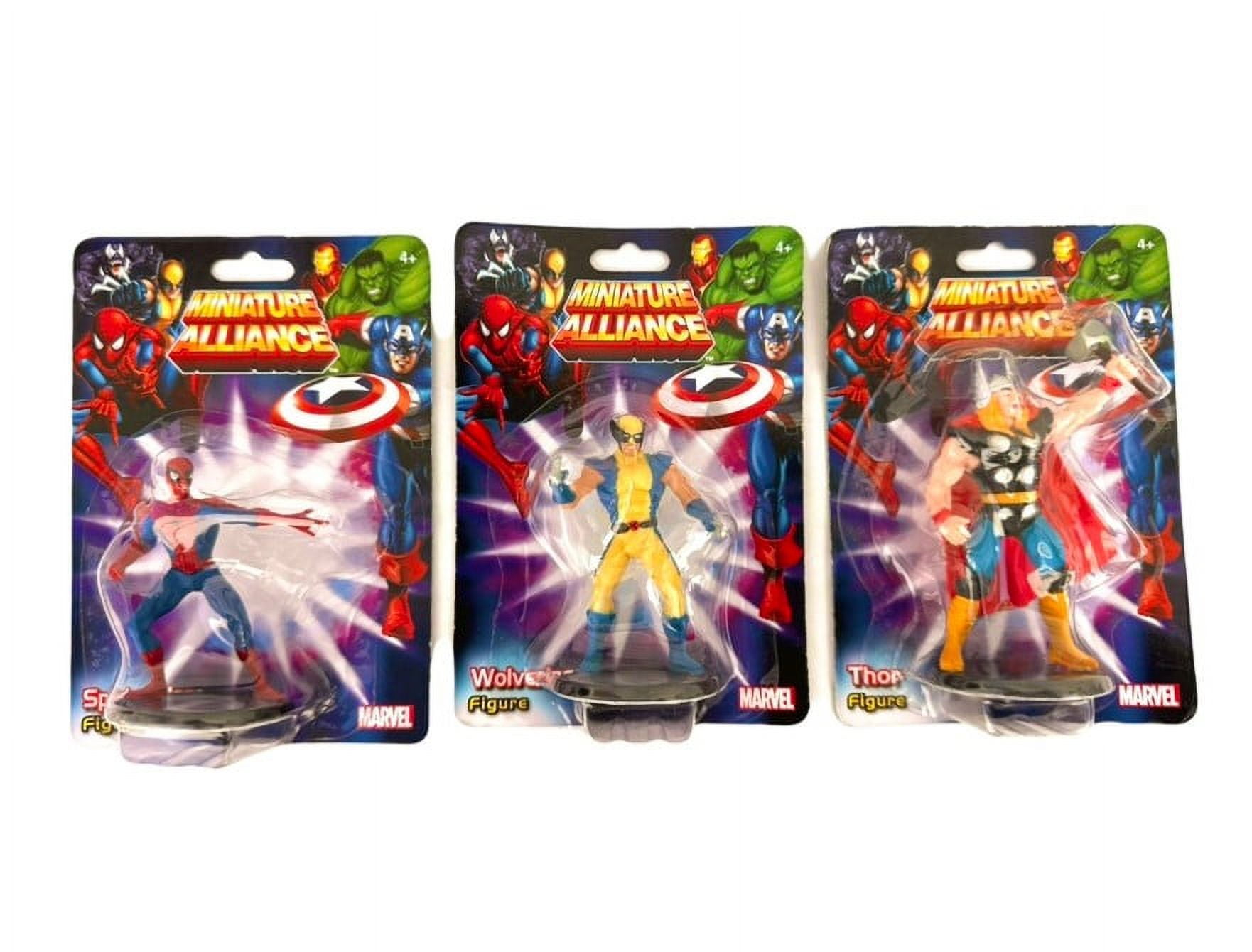 3pk Marvel miniature Alliance Figure with Stand: Spiderman