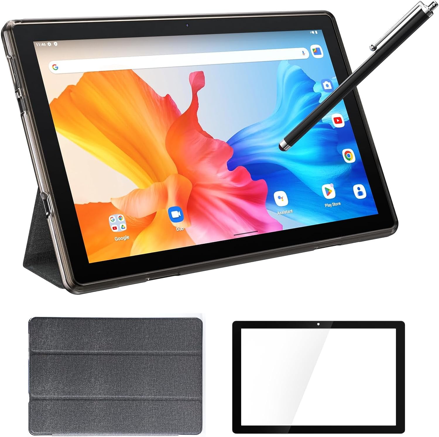 Android 11 Tablet, 10 Inch, 6GB RAM, 128GB ROM/1TB, Quad Core, 8MP