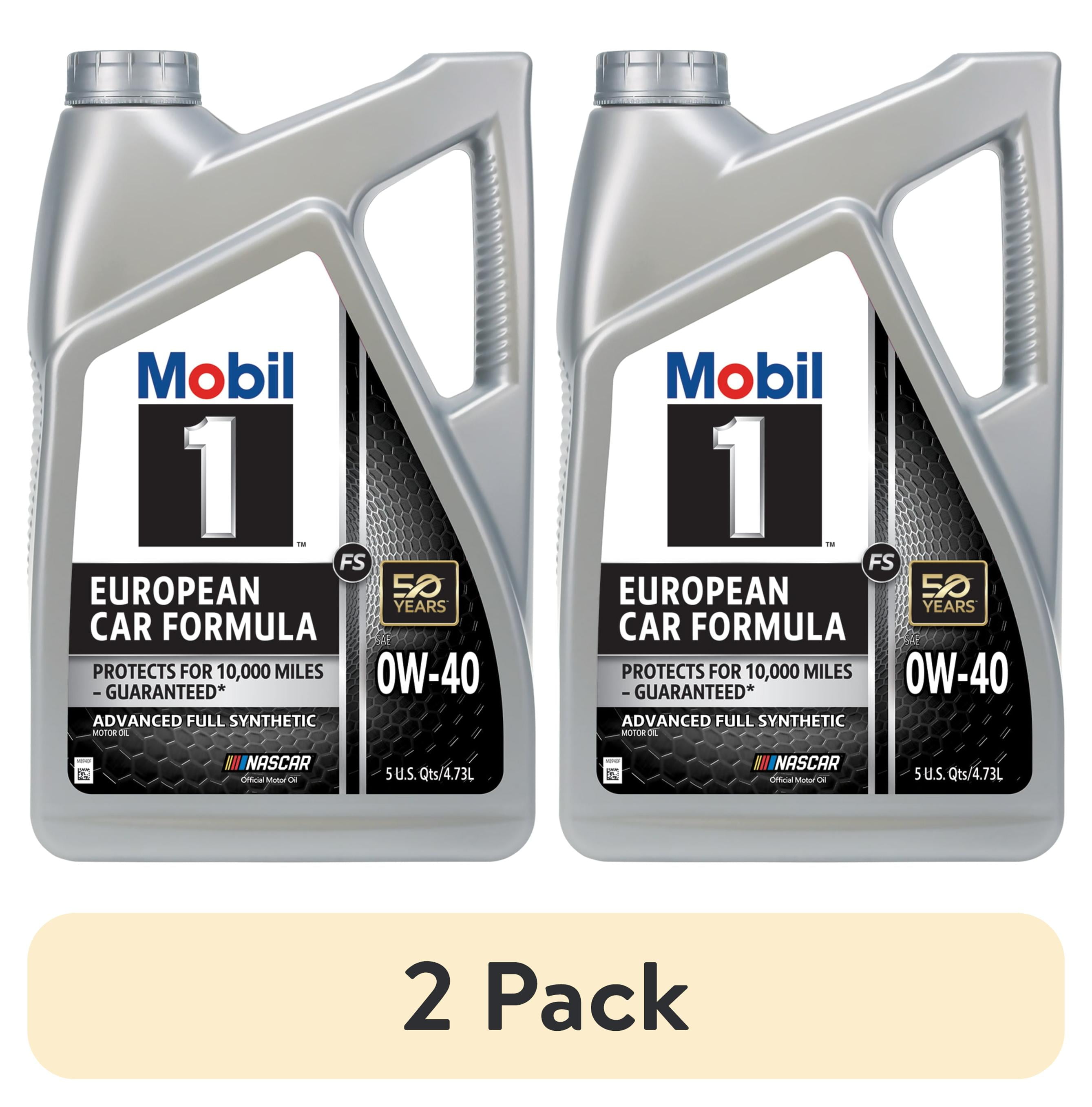 2 pack) Mobil 1 FS European Car Formula Full Synthetic Motor Oil
