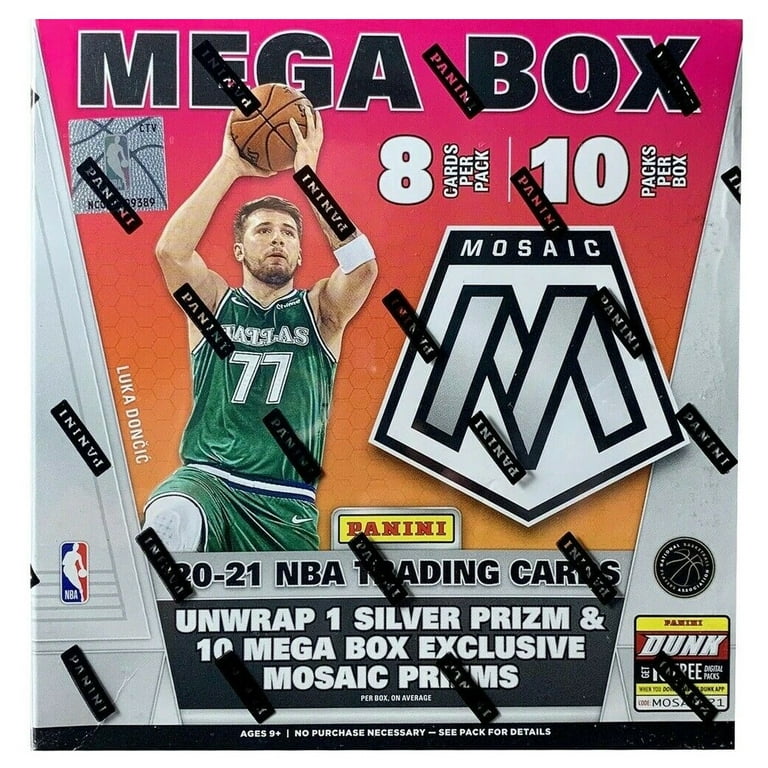 Panini Mosaic 20-21 NBA Cards Mega Box with Packs - Walmart.com