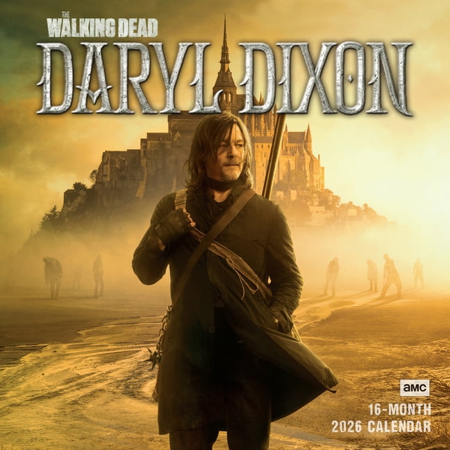 2026 Walking Dead: Daryl Dixon, the Wall Calendar, (Paperback