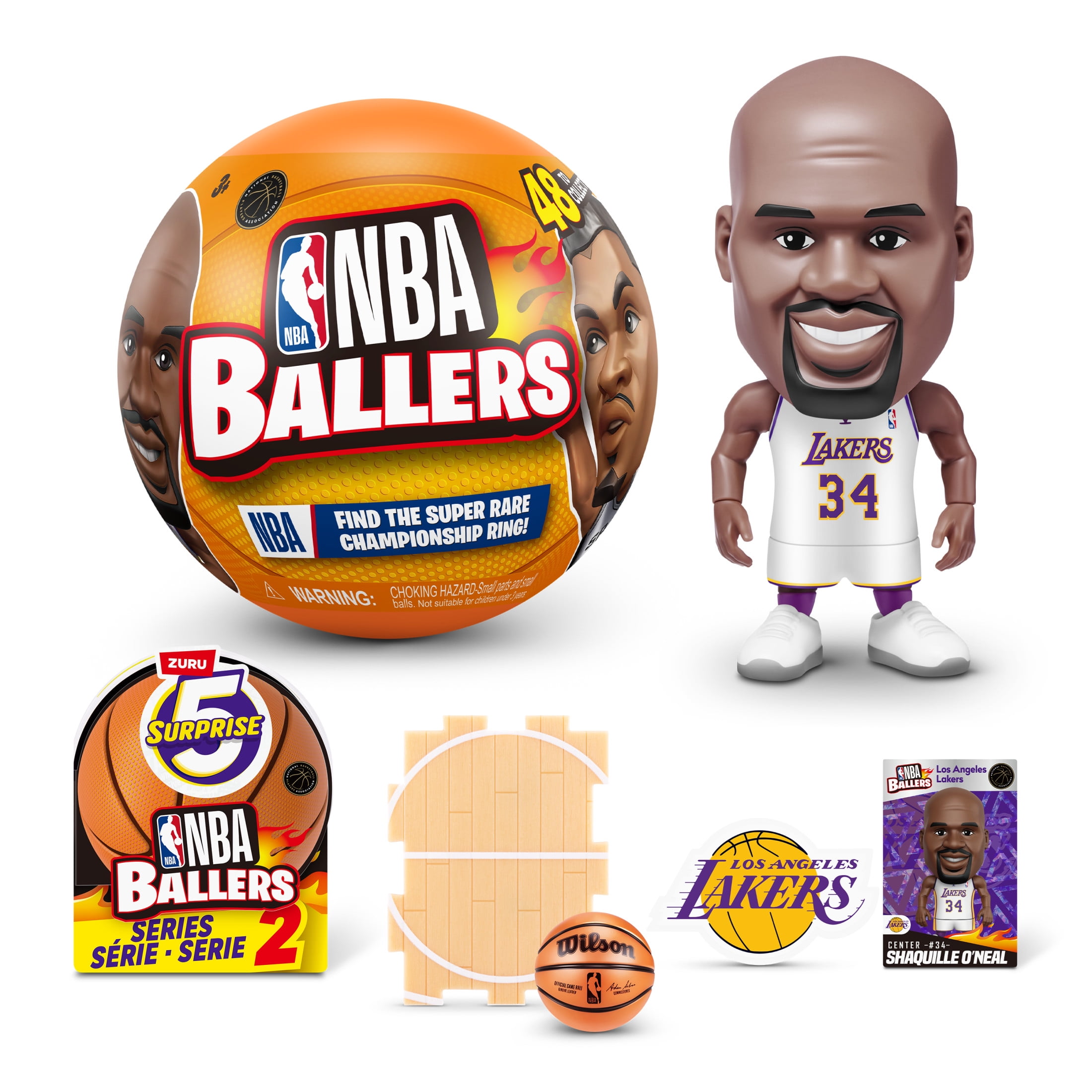 5 Surprise NBA Ballers Series 2 Collectible Basketball Figures