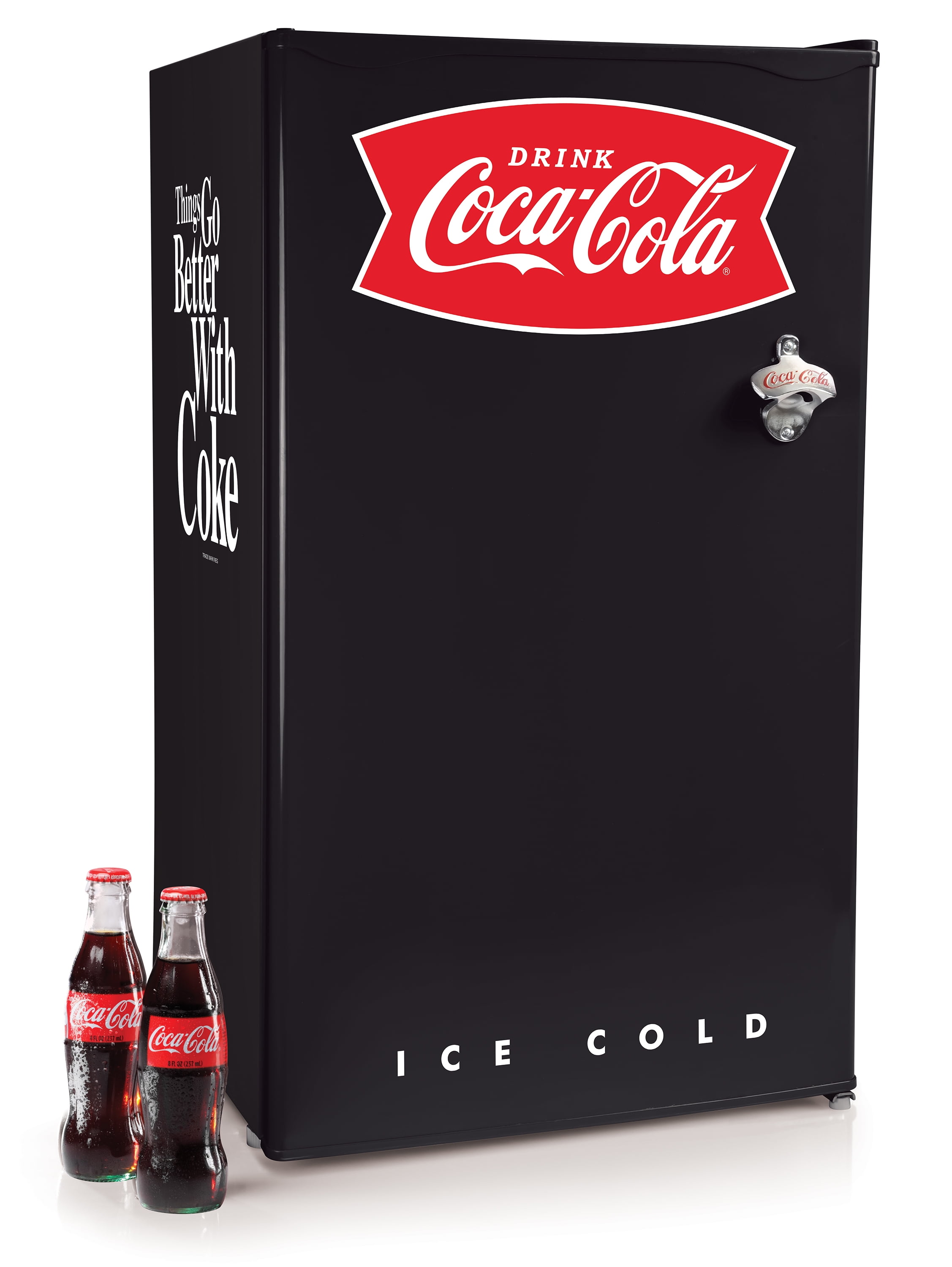 Coca-Cola CRF32BKCK 3.2 Cu. Ft. Refrigerator with Freezer, Black