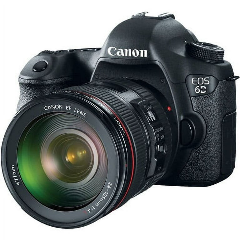 Canon EOS 6D DSLR Camera with 24-105mm f/4L Lens - Walmart.com