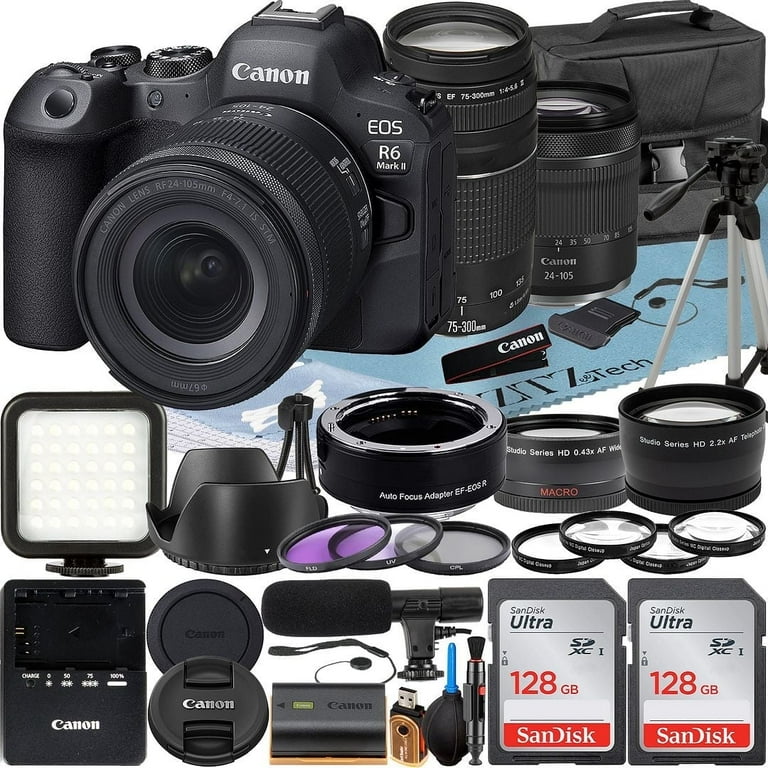 Canon EOS R6 Mark II Full Frame Mirrorless Camera Bundle with RF