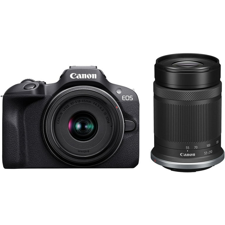Canon EOS R100 Mirrorless Camera Lens Bundle with 18-45mm & 55