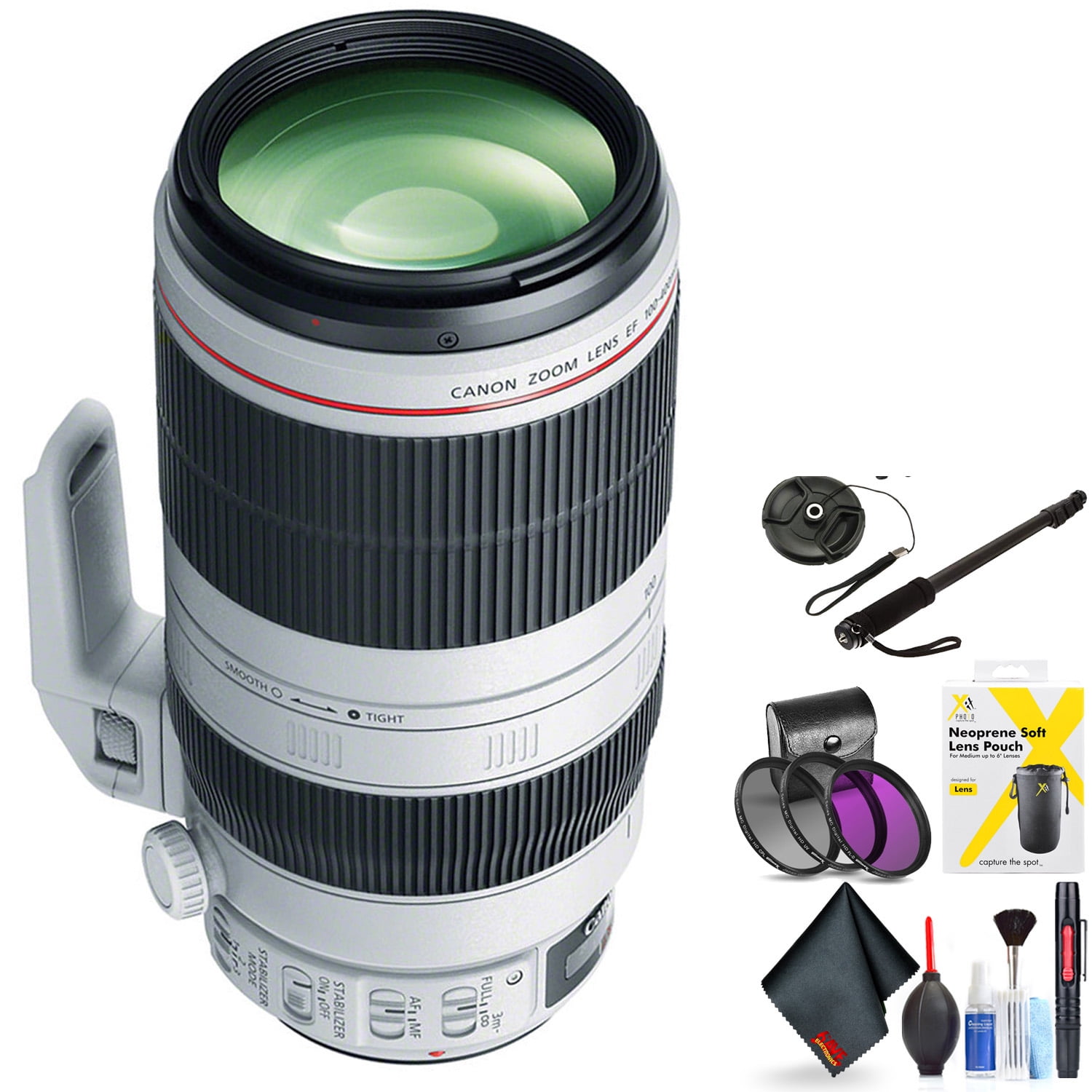 Canon EF 100-400mm F/4.5-5.6L IS II USM DSLR Camera Lens with Zoom