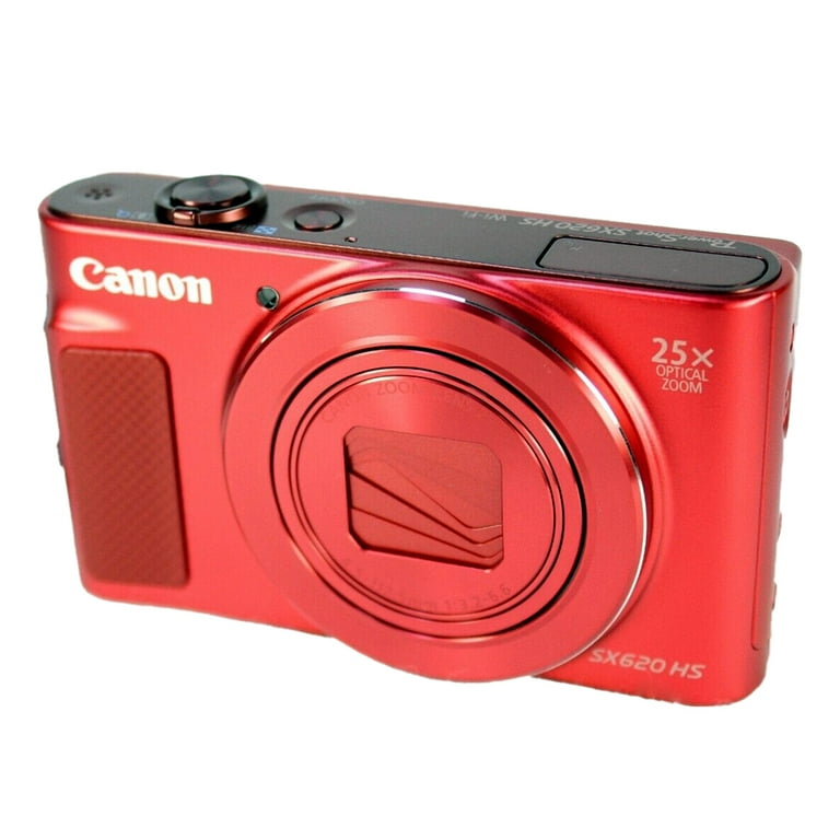 Canon PowerShot SX620 HS Digital Camera (Red) (International