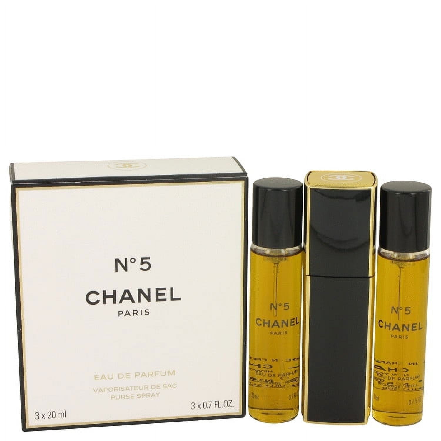 Chanel No. 5 Perfume: Eau De Parfum Spray, Refillable Set with 1